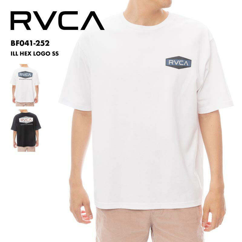 樂天商城 - 全品10%OFF券配布 RVCA/ルーカ メンズ 半袖 Tシャツ ILL HEX LOGO SS 25 SPRING BF041-252 クルーネック 綿100 オーバーフィット トレンド ロゴ ゆったり ルーズ シンプル ブランド 男性用 《☆》 型落ち アウトレット