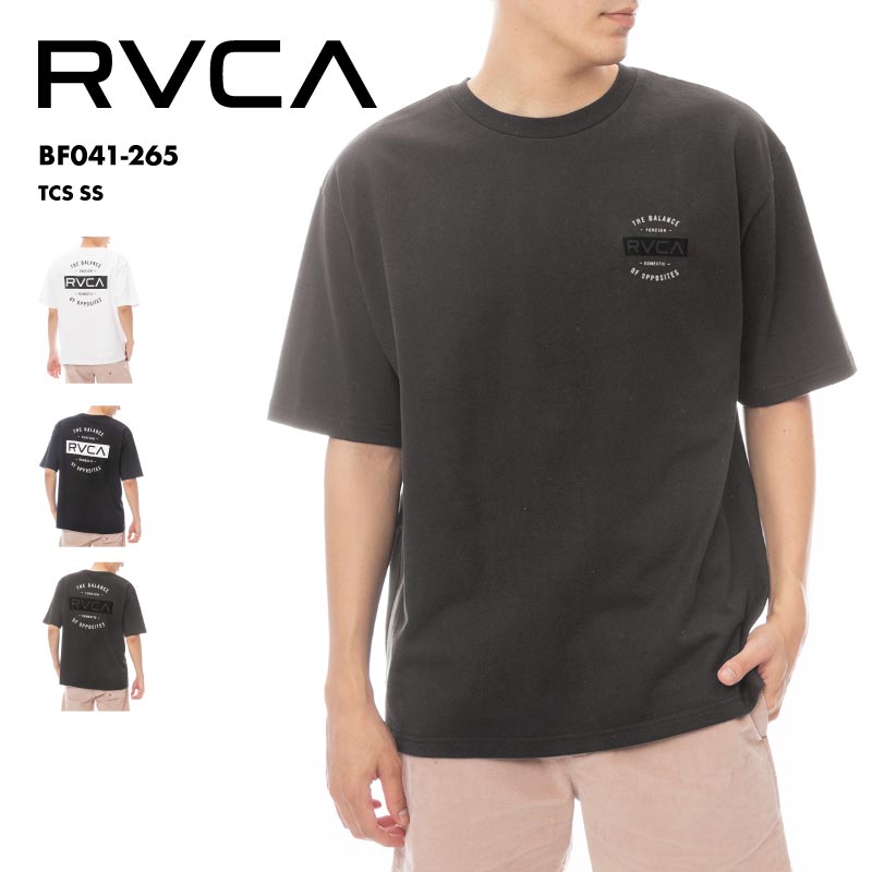 樂天商城 - RVCA/ルーカ メンズ 半袖 Tシャツ TCS SS 25 SPRING BF041-265 クルーネック 綿100 大きめ ルーズ ゆったり シンプル オーバー シンプル ブランド ロゴ 男性用 《☆》 型落ち アウトレット