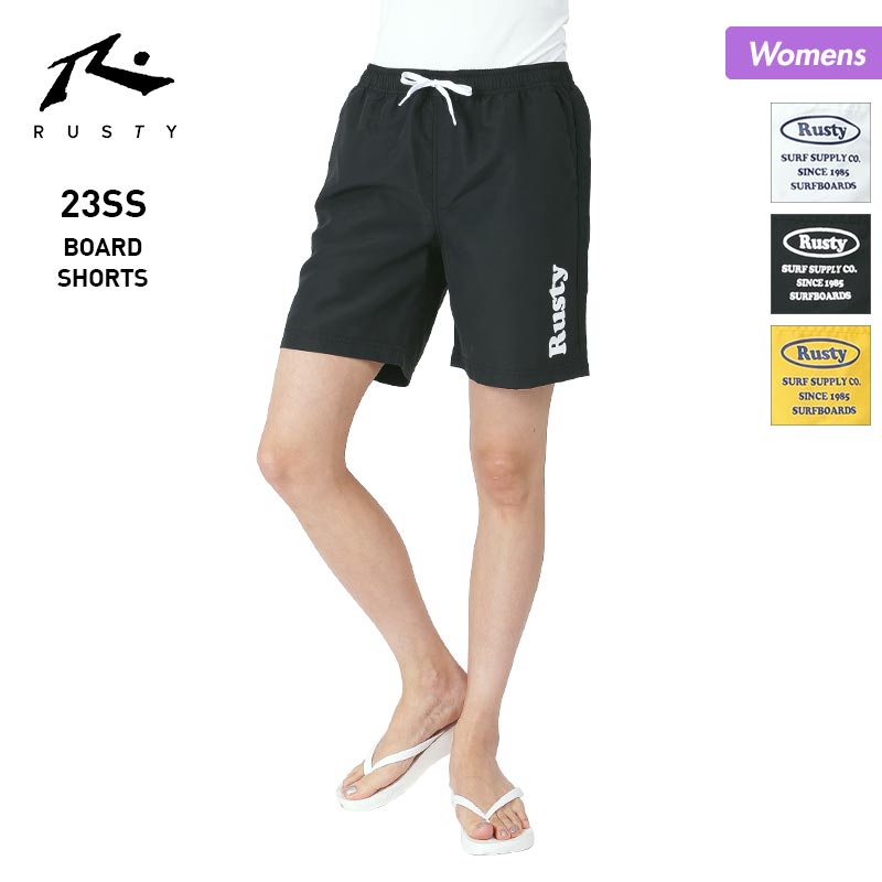 樂天商城 - RUSTY ラスティ レディース サーフパンツ ホワイト Mサイズ Lサイズ 923402 ビーチ 海水パンツ サーフショーツ 海パン ボードショーツ 水着 プール サーフトランクス 短パン ハーフパンツ ビーチ 海 海水浴 水陸両用 フェス キャンプ アウトドア 女性用 《OTLSS》 《☆》