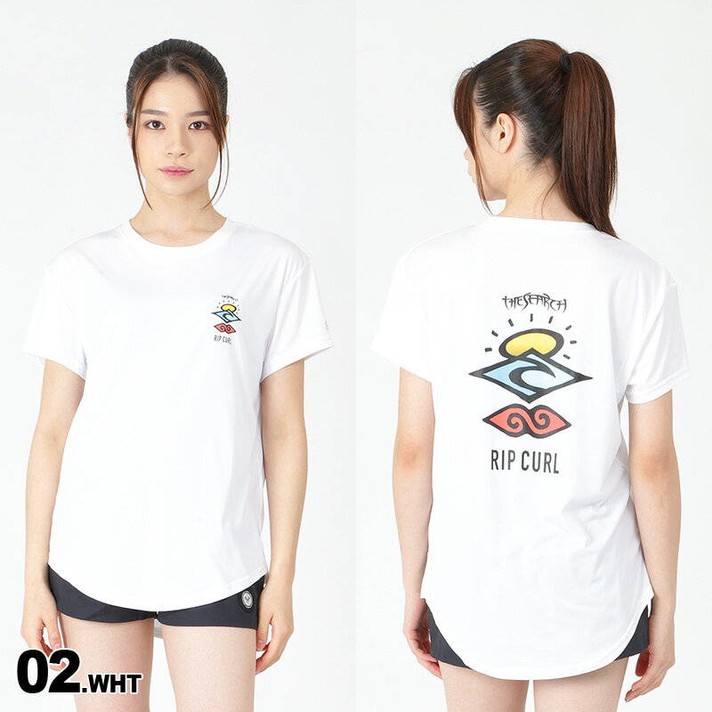 RIPCURL/リップカール レディース 半袖 ラッシュガード Tシャツ R03-866 吸水速乾 UVカット UPF50+ 水着 ビーチ 海水浴 プール 女性用 3