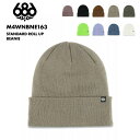 686/シックスエイトシックス メンズ ニット帽 STANDARD ROLL UP BEANIE WINTER 24-25 M4WNBNE163 帽子 スノボ ...