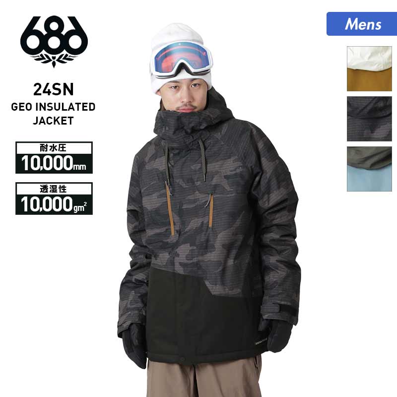 【SALE】 686/シックスエイトシックス メンズ スノーウェアジャケット M2W115 スノージャケット スノボウェア スノーウェア スキーウェア スノーボードウェア 上 男性用 ブランド