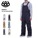 全品10%OFF券配布中 【SALE】 686/シックスエイトシックス メンズ スノービブパンツ M2W211 スノーパンツ スノボウェア スノーウェア スキー...