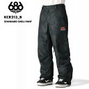 スノーボードウェア ボードウェア スノボウェア 686/シックスエイトシックス メンズ スノーウェア パンツ STANDARD SHELL PANT WINTER 24-25 KCR213_B スノーボード スキー ウインタースポーツ 防寒 スノボウェア スキーウェア ボトムス ベンチレーション 連結ループ 男性用