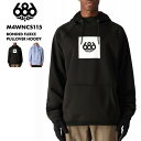 686/シックスエイトシックス メンズ レディース ユニセックス パーカー ブラック 黒 Mサイズ PULLOVER HOODY M4WNCS115 防寒 スノボウェア スキーウェア トップス ストレッチ 撥水加工 カンガルーポケット フリース フーディ シンプル ゲレンデ 雪山 男性用 男女兼用
