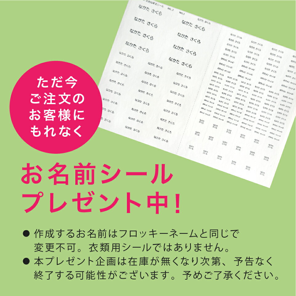 【高品質高レビュー】 フロッキーネーム 単色 お名前シール プレゼント中 楽天1位...