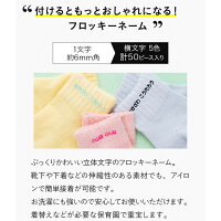 アイロンシールフロッキー5色セット超強力洗濯耐性送料無料国産高品質ミニクリアファイル付お名前フロッキーネーム防水お名前シール保育園入園入学幼稚園タオル伸縮シンプル大容量靴下布用