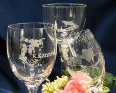 ワイングラス【誕生日・還暦祝い・退職祝い・猫犬柄あり】シングル 名入れ グラス 名入れ 名前入り プレゼント 彫刻 女性 還暦 2