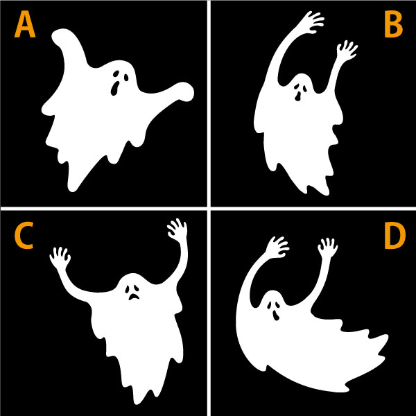 【ステッカー】おばけA 選べるサイズ・カラー 車のドレスアップに お店の飾り付けに かわいいおばけ/ハロウィン/幽霊/ゴースト/ステッカー/おしゃれステッカー/アクリルプレート/パーテーション/車/ガラス/窓/スケボー/装飾/デコ [メール便送料無料]