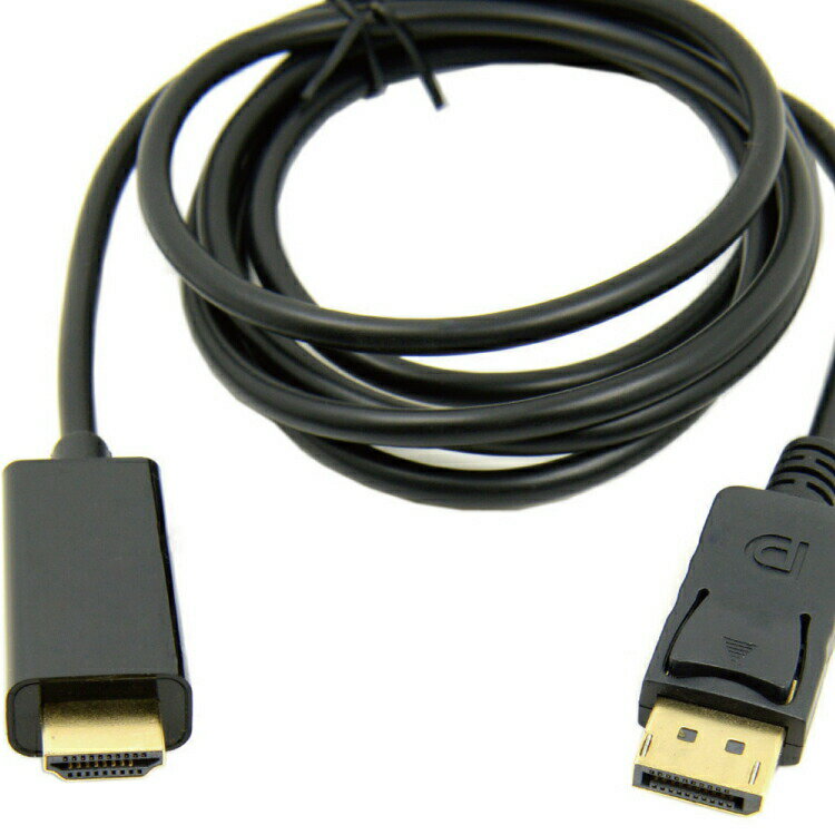 DP to HDMI ケーブル 1.8m displayport パソコンとモニターの接続等 ディスプレイポートケーブル（パッシブタイプ） DPモニター