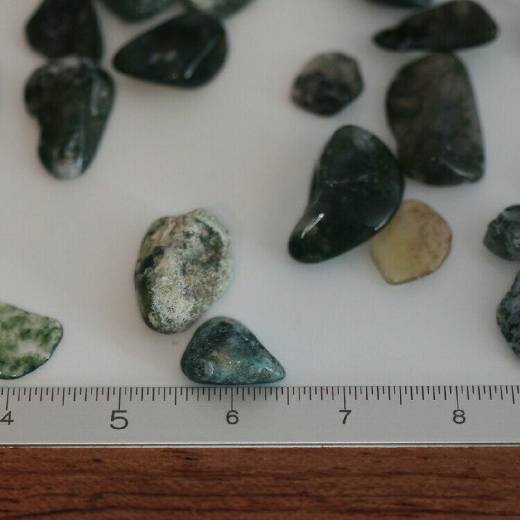 【在庫限り】 鉱石 モスアゲート 250g さざれ 天然石・パワーストーン