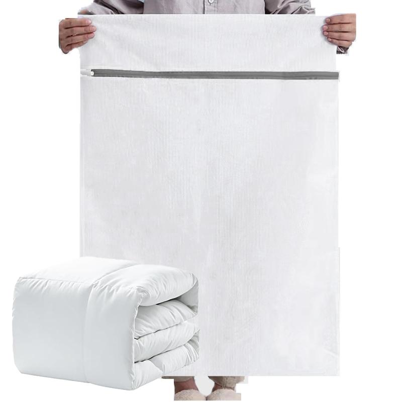 OCENYU 洗濯ネット 大 布団用 90×110cm 抗菌 ハニカム構造メッシュ ランドリーネット 特大 粗かい綱目 洗濯機 カバー 毛布 カーテン 羽毛布団 寝具専用 損傷を防ぐ 丈夫 角型 大判 サイズ 収納 (1