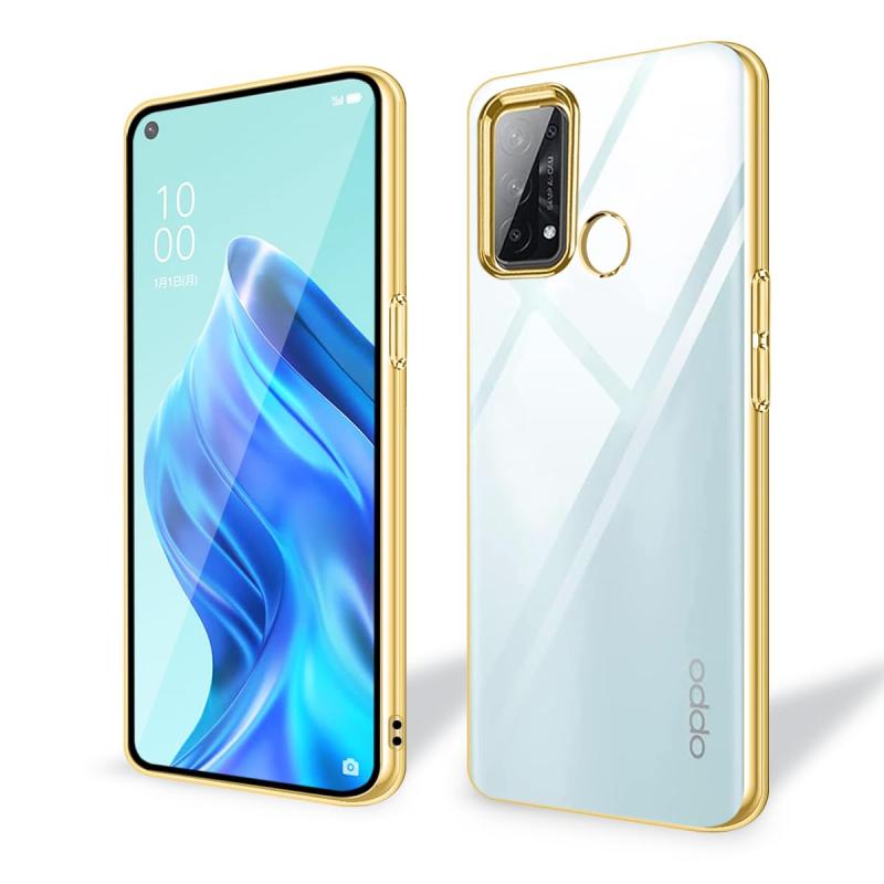 【Majiyana】 for OPPO Reno 10 pro 5G に適合する ケース メッキ加工 クリア