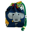 巾着 小 巾着袋 コップ袋 【北欧アニマル ネイビー】 新仕様 こども キッズ 子供用 コップ入れ 保育所 コップ 保育園 幼稚園 小学校 男の子 女の子 ポー...