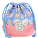 巾着 小 巾着袋 コップ袋 【ボタン ブルー】こども キッズ 子供用 コップ入れ 保育所 コップ 保育園 幼稚園 小学校 男の子 女の子 ポーチ 小学校通園 通...