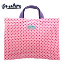 レッスンバッグ 【桃ピンクドット】30cm×40cm キルティング キルト 日本製 小学校 幼稚園 保育園 入園 入学 準備 女の子 男の子 手提げ袋 手提げかばん 手さげバッグ キッズ かわいい かっこいい お稽古バッグ トートバッグ 子供 シンプル おしゃれ