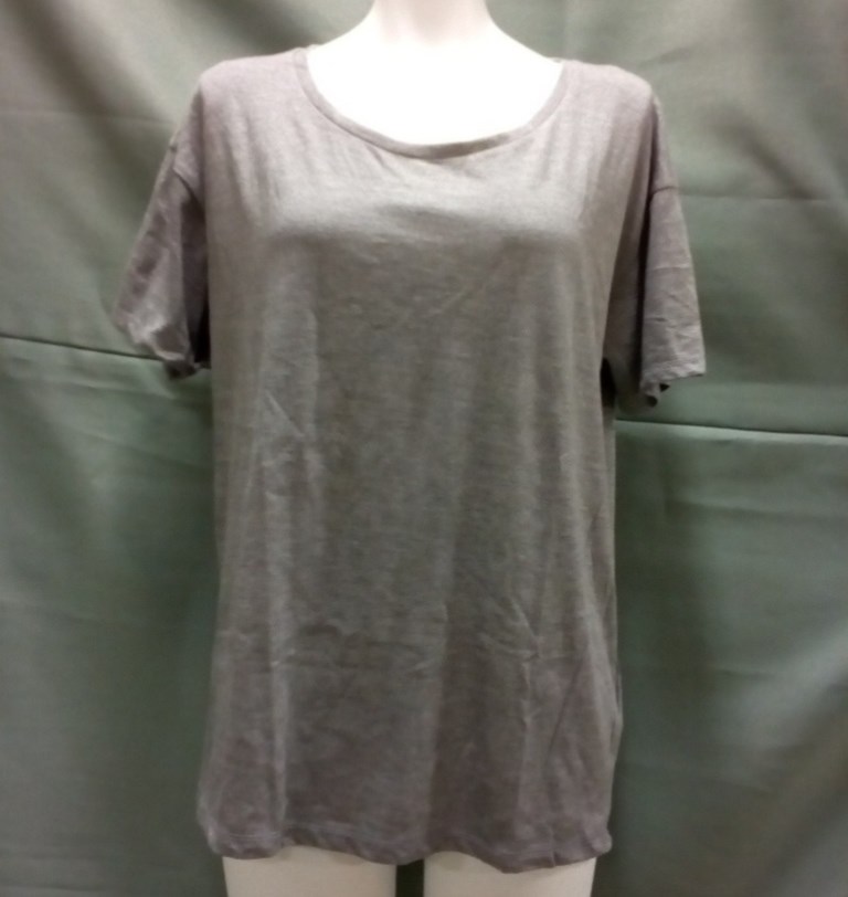 TOPSHOP・トップショップ VISCOSE SCOOP TEE 春 夏 トップス レディース Tシャツ 半袖 カットソー Mサイズ お洒落 グレー インナー 無..