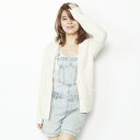 「TOPSHOP・トップショップ」PATCHWRK CABLE CARDI ジャケット アウター レディース カーディガンホワイト 送料無料 無地 お洒落 S・M..