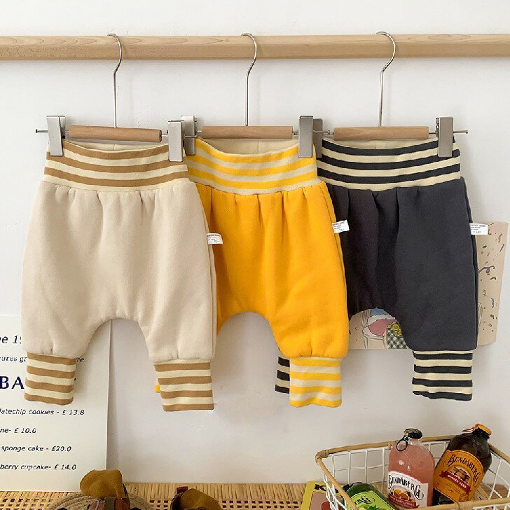 ベビー 裏起毛パンツ パンツ 長ズボン ズボン 裏起毛 ボトムス ボトム くま ベビー服 ベビーウェア 男の子 女の子 ユニセックス 赤ちゃん 子供服 秋 秋冬 冬 予約