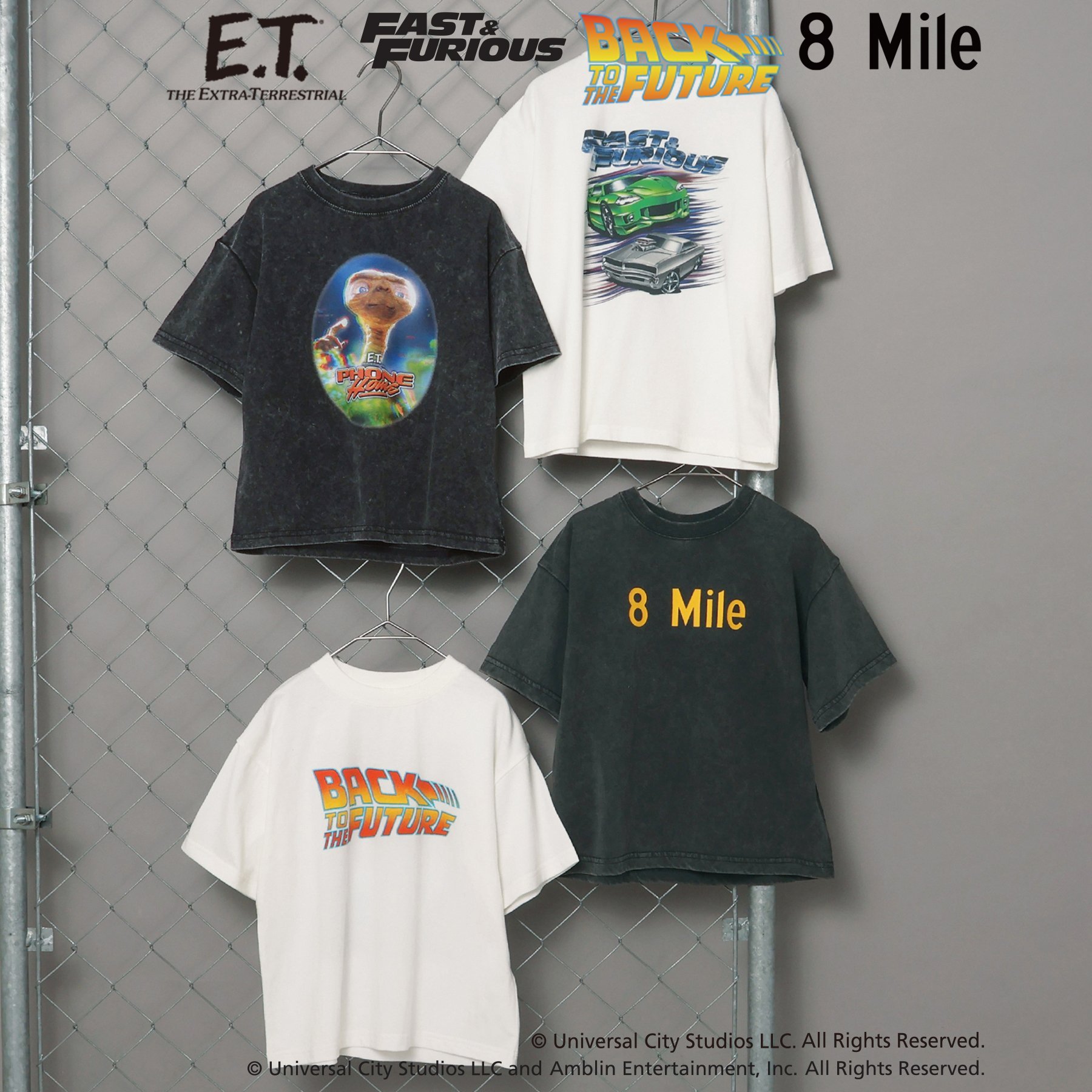 楽天おもちゃ知育玩具と子供服namosee子供服 Tシャツ 半袖 ブリーズ 男の子 ワイルドスピード ユニバーサルコラボ 夏 春 夏服 140cm 130 120 110 100 E.T. バックトゥザフューチャー 映画 グッズ キャラクター かっこいい おしゃれ 幼稚園 保育園 小学生 プレゼント ギフト 車
