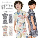 楽天おもちゃ知育玩具と子供服namosee甚平 キッズ 男の子 子供 恐竜 浴衣 着物 和服 こども服 ベビー 小学生 幼稚園 保育園 おしゃれ かっこいい 黒 綿100％ 80cm 90cm 100cm 110cm 120cm 130cm 140cm 花火大会 夏祭り 夕涼み会 手ぬぐい 町内会 盆踊り 園児 パジャマ サイズ 部屋着