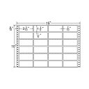 M15J(VP5)　連続帳票ラベル　ドットインパクト用　宛名・表示ラベル　連帳ラベル　東洋印刷　ナナラベル