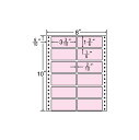 MT8CP(VP3) MT8Cピンク ナナフォーム ドットインパクトプリンタ用 東洋印刷連続ラベル 連帳ラベルMタイプ 剥離紙白 8インチ幅 1500折入り