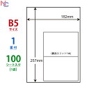 C1B5(L) ナナコピー 東洋印刷 マルチタイプラベル タックラベル レーザープリンタ・インクジェット用 ナナラベル 182×257mm ノーカット 1面付け 100シート入り