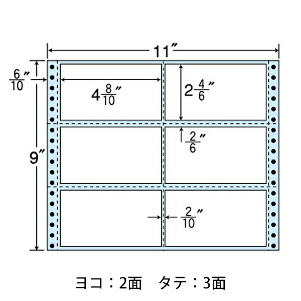 NC11BB(VP3) ナナフォーム ドットインパクトプリンタ用 ナナクリエイト連続ラベル 連帳ラベル ブルーセパ ブルーグラシンセパ 1500折 11インチ幅 2