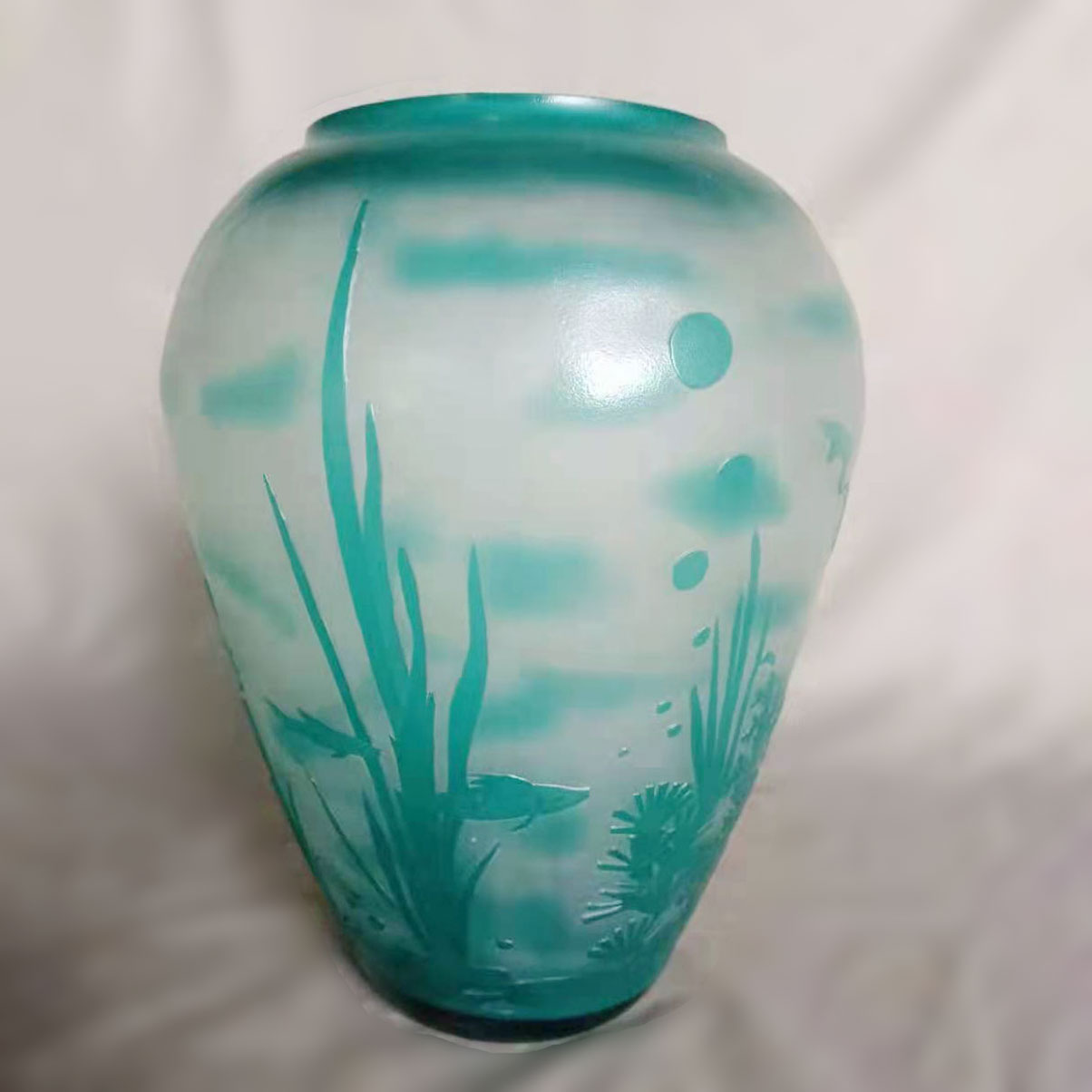 アールヌーボー花器 エミール・ガレ ドーム・ナンシー アンティーク家具 花瓶　西洋美術　飾り　置物のサムネイル