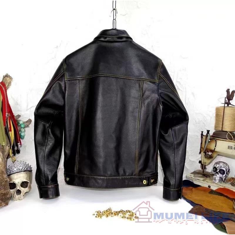 特売！ シープスキン ファーストタイプ Gジャン ライダース レザージャケット ブラック UNION MADE 506 1st Type 牛革