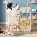 絵本棚 6段 木製 マガジンラック 絵本ラック 本棚 組立式 L字型 雑誌ラック 収納ラック 子供 絵本 漫画 雑誌収納 組み立て簡単 リビング