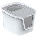 猫トイレ 本体 砂飛び散らない カバー 2WAY出入り方法 大型 匂い対策 おしゃれ ペット用品 猫用 砂 コンパクト 猫おもちゃ付き