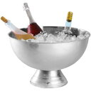 ワインクーラー ステンレス製 シャンパンクーラー 氷のバケツ おしゃれアイスバケツパンチボウル 13.5L ルシャンパンワインバケツ ワイ