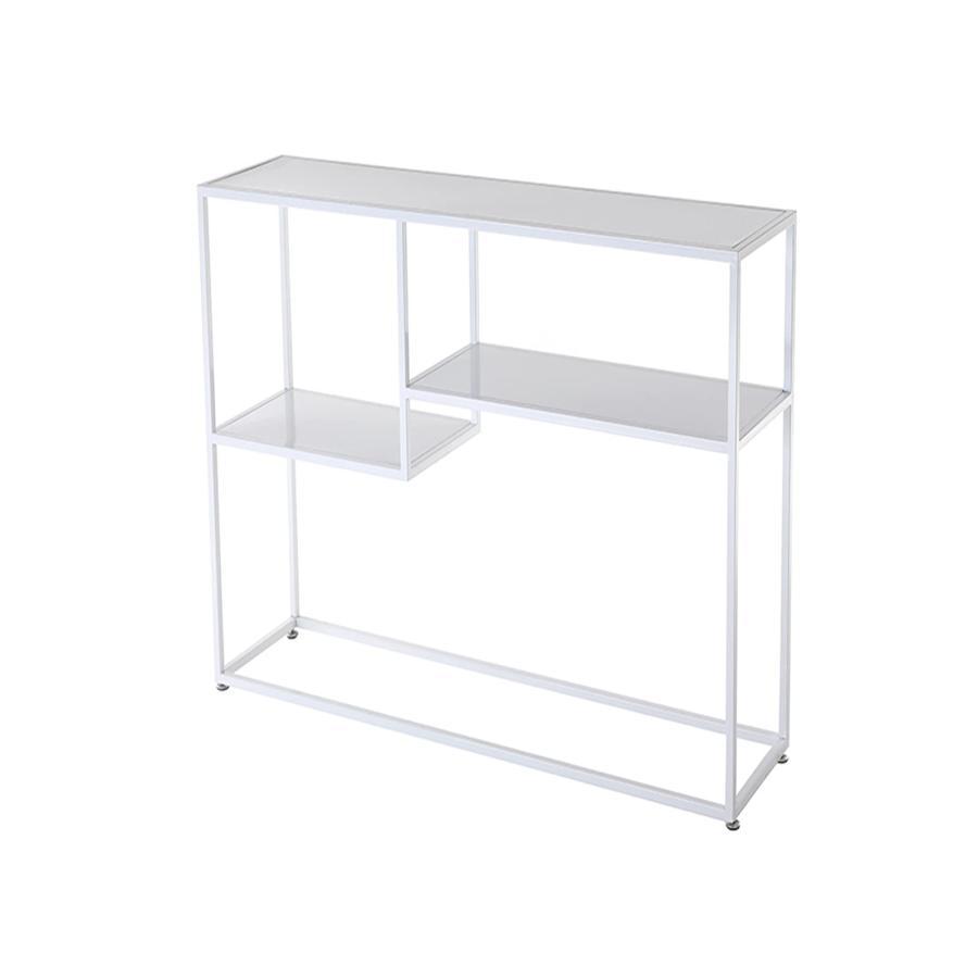 インテリアデコテーブル モダンなコンソールテーブル、多層棚サイドテーブルバルコニーリビングルーム..