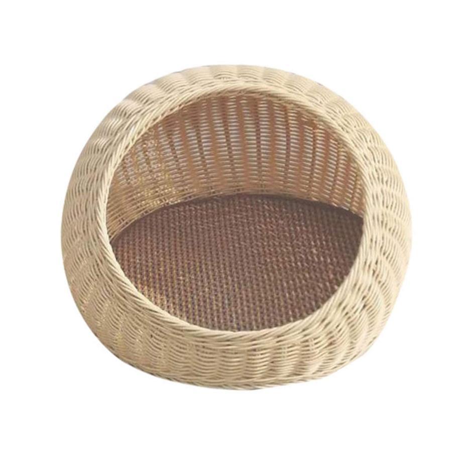 猫 L 猫用 ペット キャットハウス ベット おしゃれ おしゃれベッド ラタン ラタンベッド ハウス 室内 ..