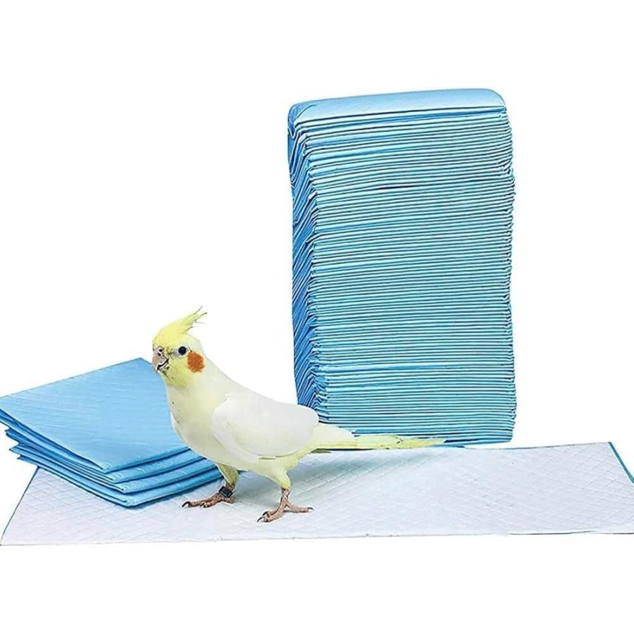 小鳥用シーツ 100枚セット ペットシーツ 超吸収 抗菌 消臭 鳥用 新聞紙 防水シーツ ゲージ インコ とり..