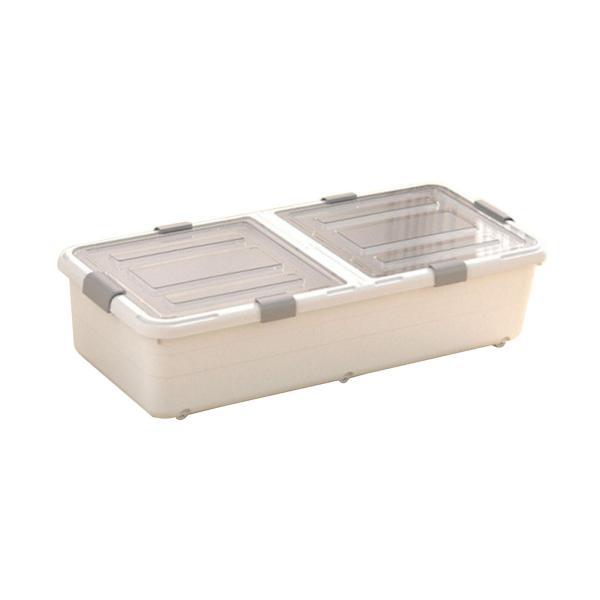 ベッド下収納ボックス キャスター付き ローリング収納ビン 通気性ホルダー オーガナイザーケース ベッド下コンテナ 寮 家庭用 靴用