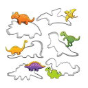 Drawihi 恐竜 型抜き クッキー型 ドラゴン キャラクター クリスマス ハロウィン ステンレス 野菜カッター 野菜抜き型 手作り 製菓工具 D