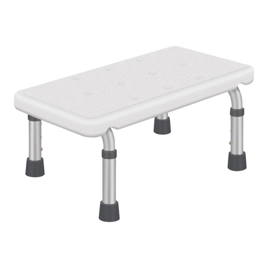 シャワースツール 介護いす浴槽内でも使える ゴム足 お風呂椅子 アルミニウム 製 軽量 3段階調整 シャ..