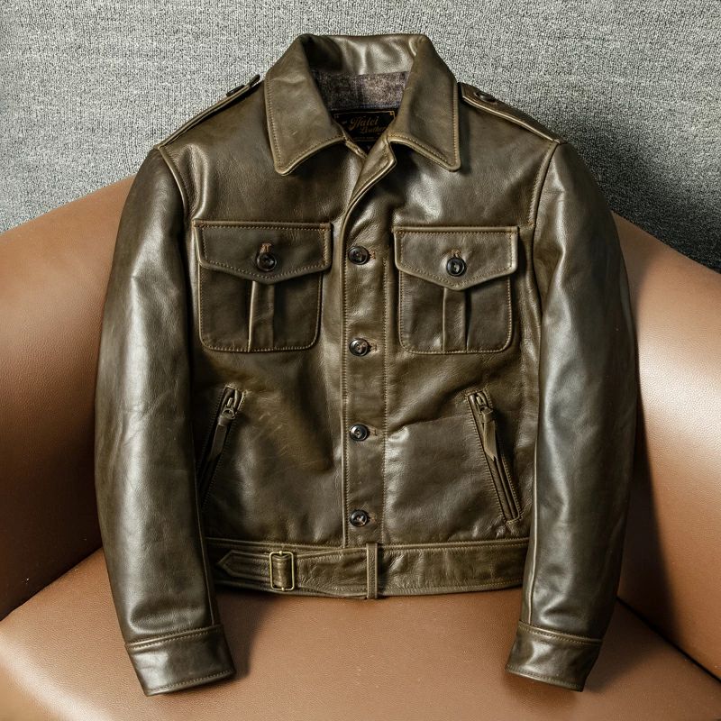 Rakuten - レザージャケット メンズ アメカジ　上品　牛革　本革　革ジャンメンズジャケット　秋冬S～4XL