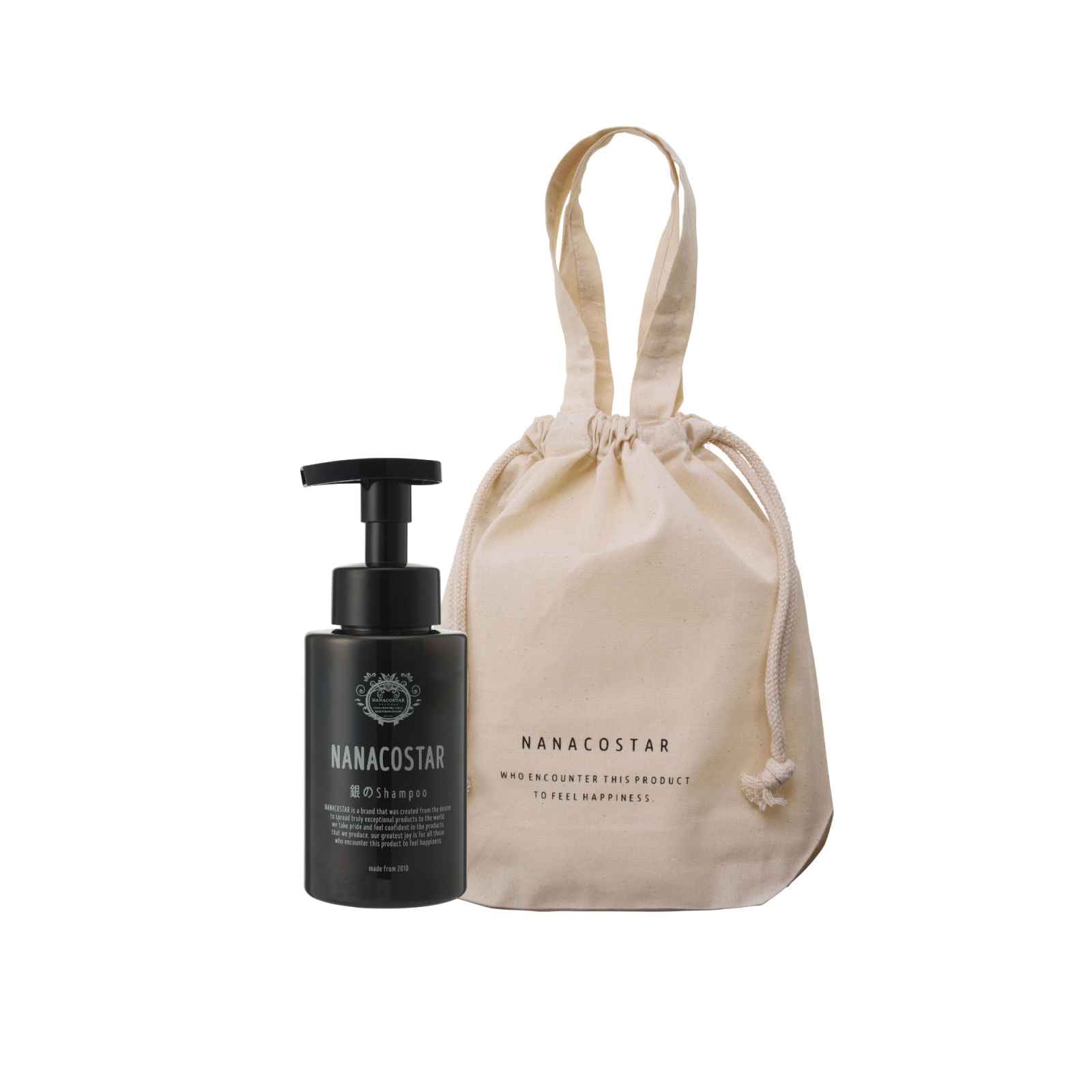 NANACOSTAR公式 銀のシャンプー〔スカルプ〕 巾着トートバッグセット 細毛・軟毛・頭皮ケア・ダメージケアに