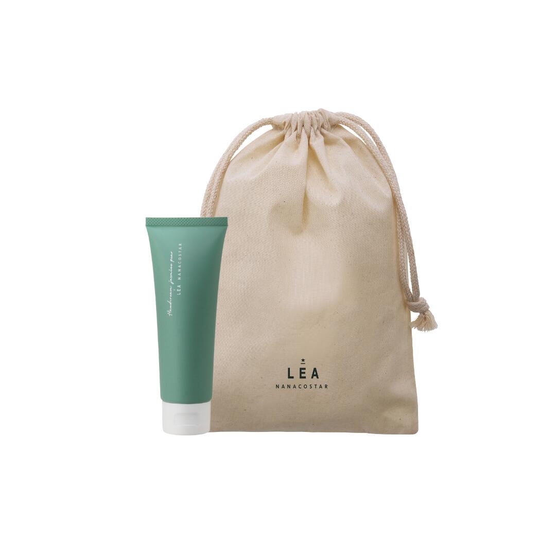 NANACOSTAR公式 LEA ハンドクリーム(ジャスミンペア) コットン巾着セット ナナコスター 乾燥 潤い かさ..