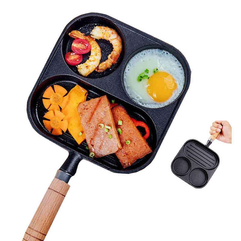 フライパン ih 目玉焼き 時短 朝食 お弁当 フライパン 仕切り付き 子供 ハート型 IHガス対応 一人暮らし 多機能 仕切り