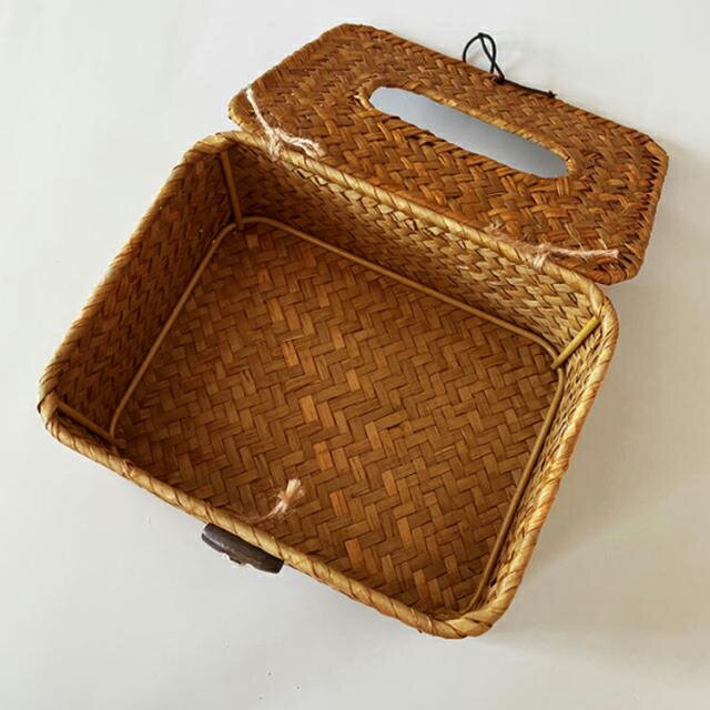 送料無料 ティッシュケース ラタン 籐編み ティッシュボックス ティッシュカバー かご ボックスティッシュケース ティッシュホルダー ペーパータオルホルダー リビング ナチュラル ケース カバー おしゃれ アジアン雑貨 北欧 インテリア [3]