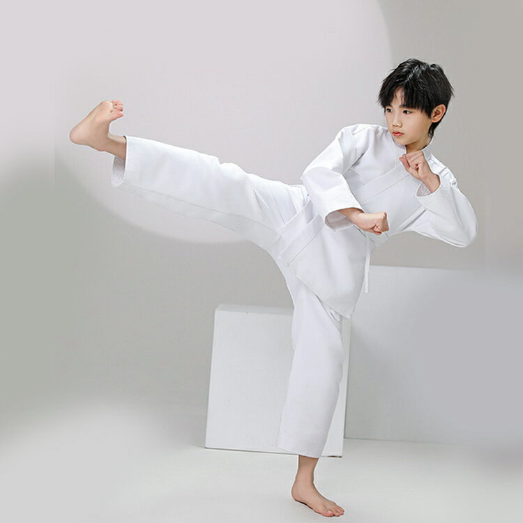空手着 100-180cm 上下＋帯 セット 3点セット 子供 大人 ジュニア 柔道着 道衣 小...