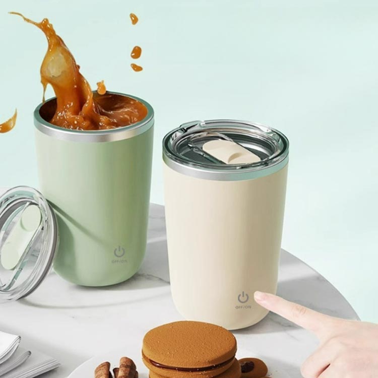 ジュース 350ml 大容量 保温マグカップ グネット タンブラー 自動かき混ぜコーヒーマグ 旅行 ゴーヒー ステンレス ミルクティー 携帯便利 オフィス 自動攪拌マグカップ nanafuku01-10000913 ななふくショップ サンプル画像3