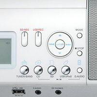 【送料無料】KENWOODiPod/iPhone対応パーソナルステレオシステムCLX-30-W■CD/SD/USBパーソナルオーディオシステム■USBメモリーやSDカードにカンタン録音■CDやラジオをパソコンなしで手軽に録音■USB端子とSDカードスロットを搭載【オススメ】