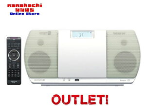 【箱悪】【新品未開封品】KENWOOD　ケンウッド　CR-D3-W［ホワイト］CD/Bluetooth/USBパーソナルオーディオシステム　■薄型フォルムに電動スライドCDドアを採用【送料無料・北海道・沖縄県を除く】【CP】