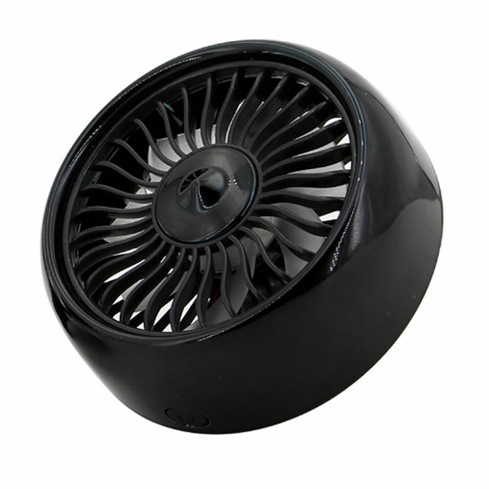 車載 扇風機 車用 エアコン吹出口取付 強風 小型 車内 熱中症対策 風量3段階 角度調節 LEDライト USB 車中泊 便利 冷房　燃費 tecc-acfan